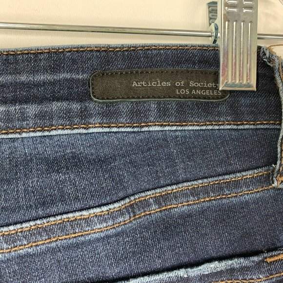 Articles of Society Denim Jeans Raw Ham Stretch Zi - Picture 8 of 10